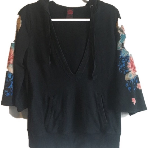 Lucky Brand Tops - Lucky Brand vintage kimono lotus hoodie. Size M